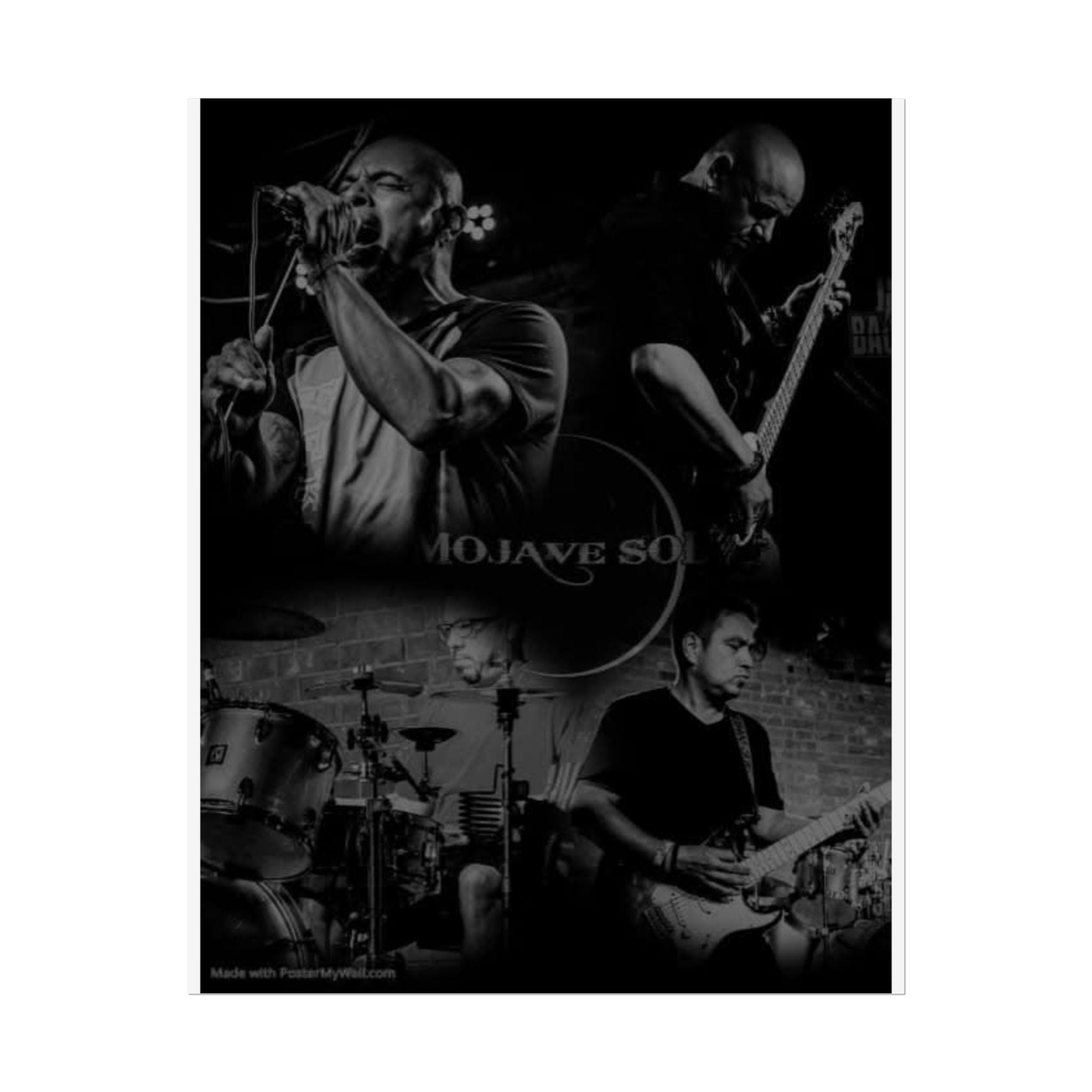 Mojave Sol Band Photo Collage Poster — Rolled Music Wall Art
