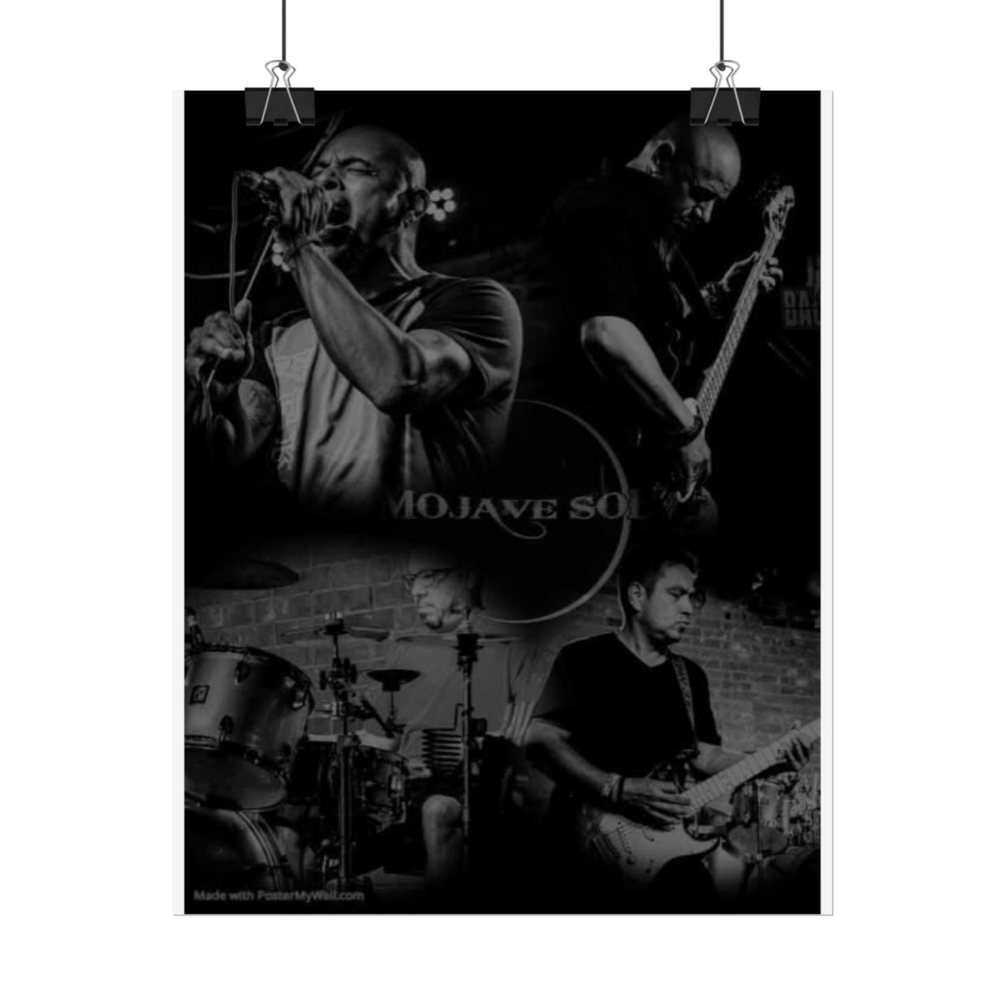 Mojave Sol Band Photo Collage Poster — Rolled Music Wall Art